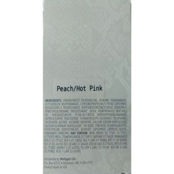 MALLY - NWT High Shine Liquid Lip Balm Duo in Peach & Hot Pink/2 Full-Size Tubes - Picture 8 of 16